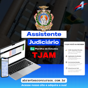 planilha de estudos tjam assistente judiciário