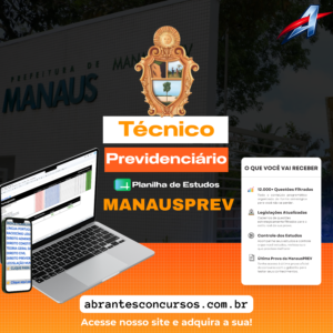 planilha de estudos manausprev – técnico previdenciário (prÉ edital) 2.0
